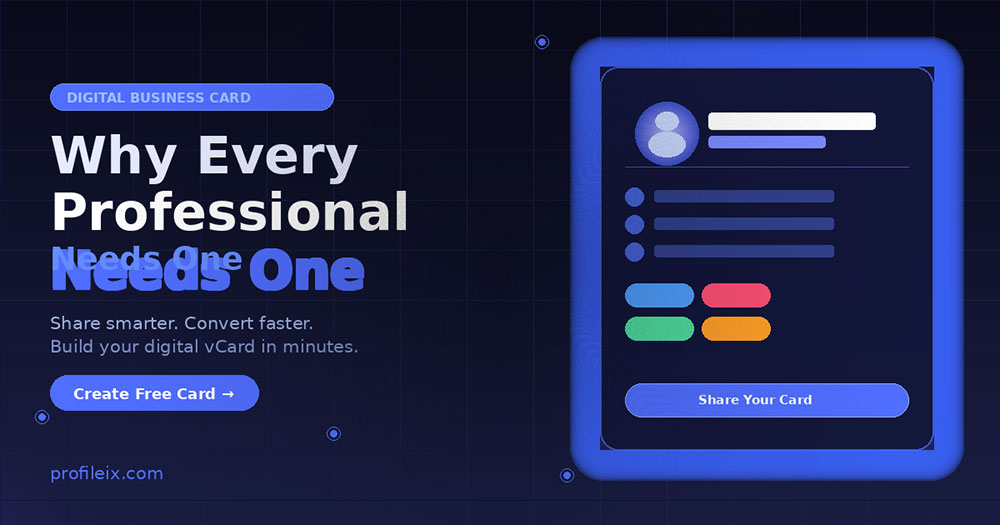 Why Every Indian Professional Needs a Digital Business Card in 2026